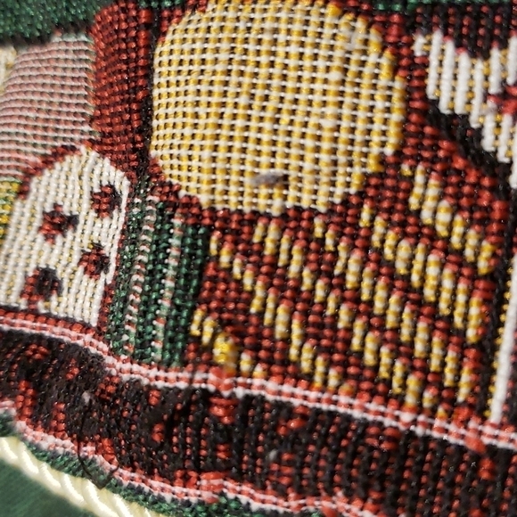 Vintage Set of 3 Decorative Pillow Cases Tapestry Christmas Bears Santa… - Picture 11 of 15